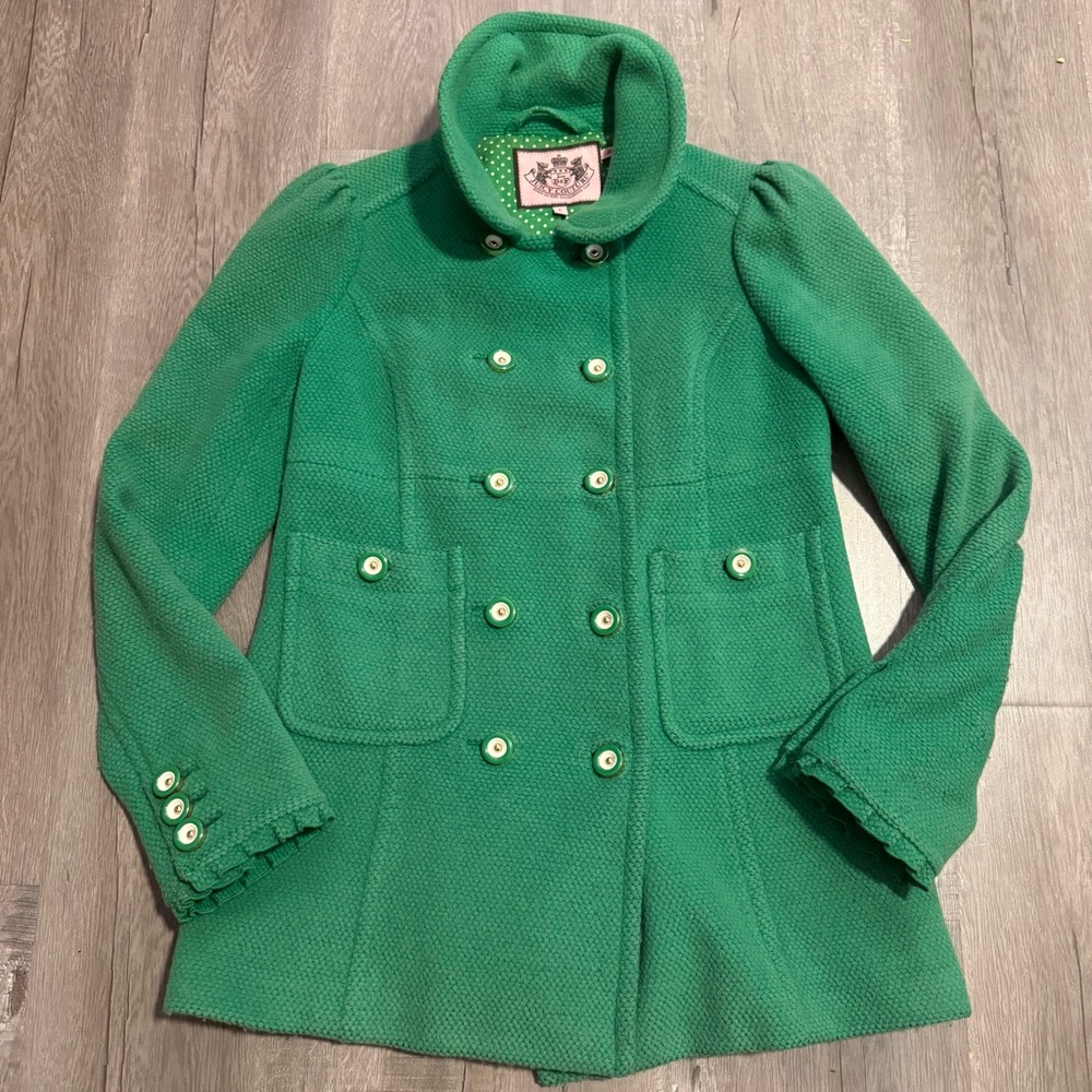 Vintage Juicy Couture Green Kelly Peacoat